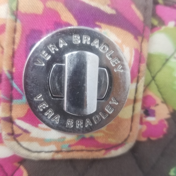 Vera Bradley English Rose Quilted Cassidy Shoulder Bag Turn Lock Wallet Set of 2 - Picture 2 of 15